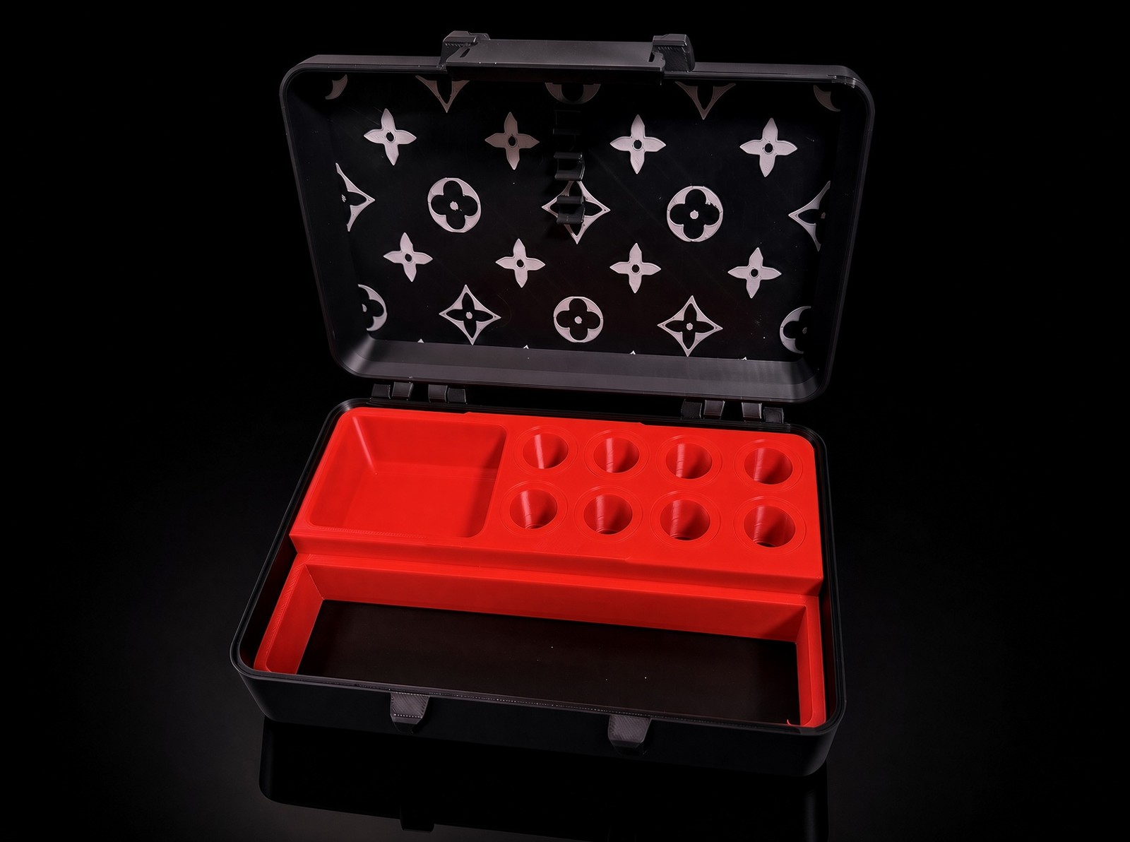 Monogram Travel Case — Open Interior